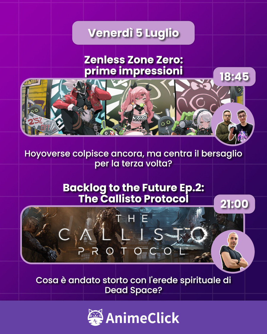 AnimeClick su Twitch: programma dall'1 al 7 luglio